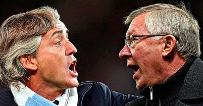 Roberto Mancini: Goes head-to-head with Sir Alex Ferguson on Sunday